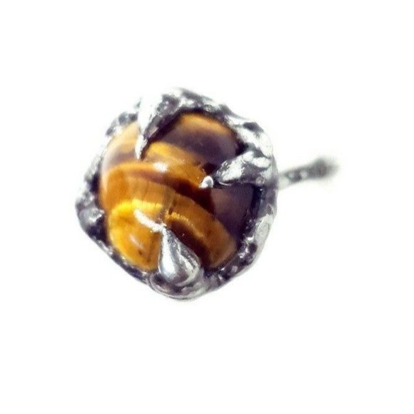 Tigers eye crystal Ring size 8 - Picture 6 of 12